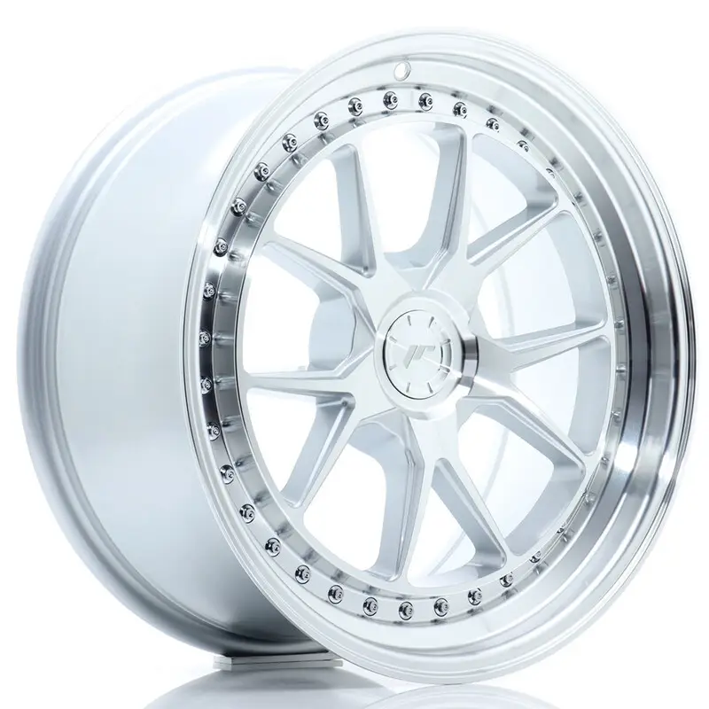 Authentique Japan Racing JR-39 18x8.5" (5 trous - sur mesure) ET15-35, Gris Argenté