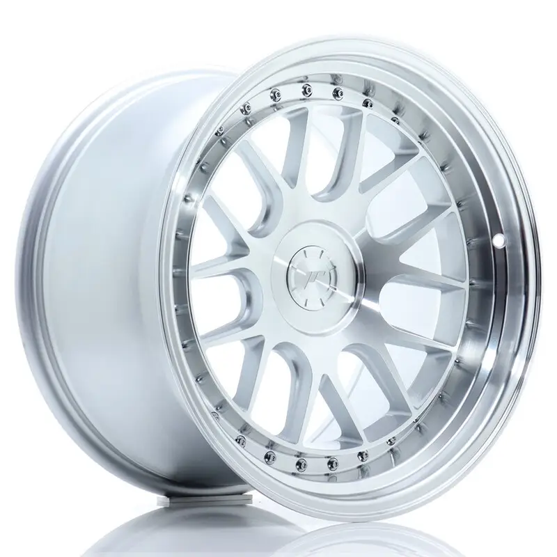 Japan Racing JR-40 18x10.5" (5 trous - sur mesure) ET15-22, Gris Argenté Offre Du Jour