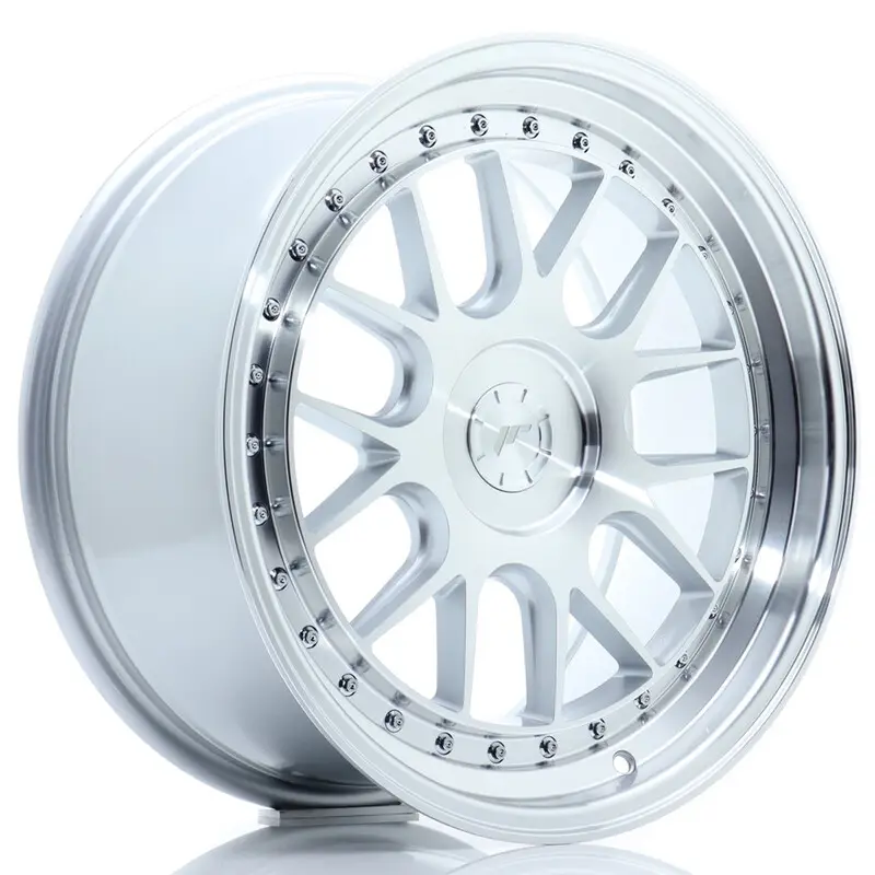 Quantité Limitée Japan Racing JR-40 18x8.5" (5 trous - sur mesure) ET35, Gris Argenté