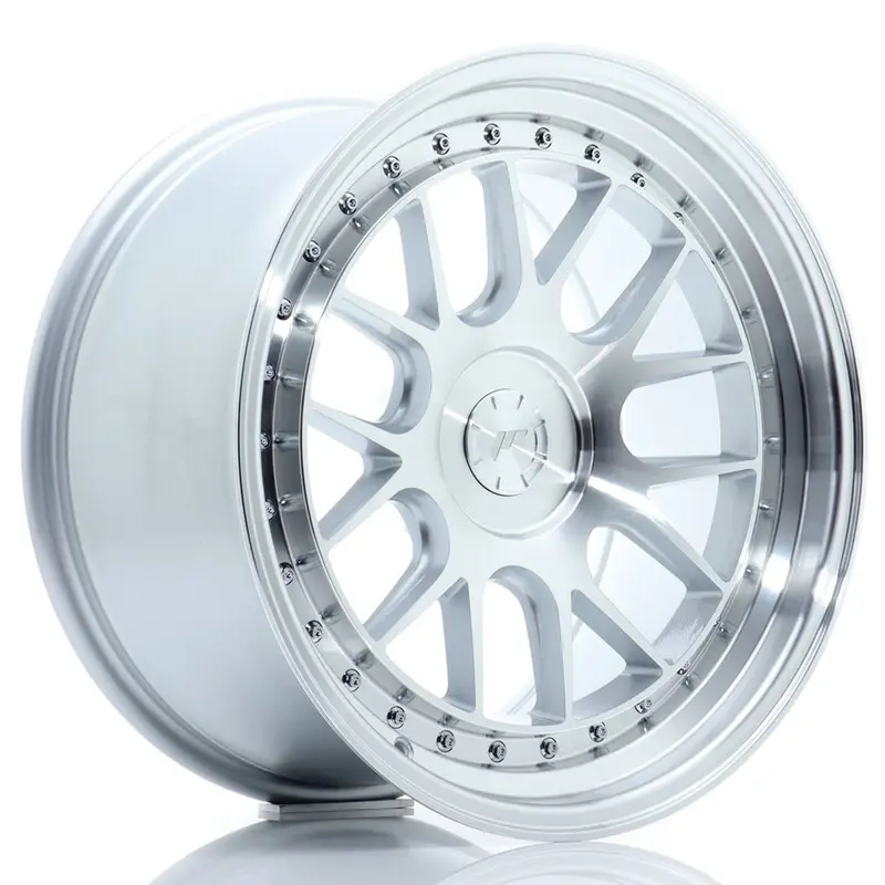 Retour Gratuit Japan Racing JR-40 18x9.5" (5 trous - sur mesure) ET15-35, Gris Argenté