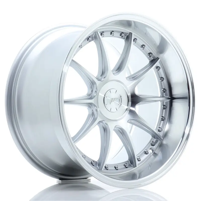 Top Vente Japan Racing JR-41 18x10.5" (5 trous - sur mesure) ET15-25, Gris Argenté