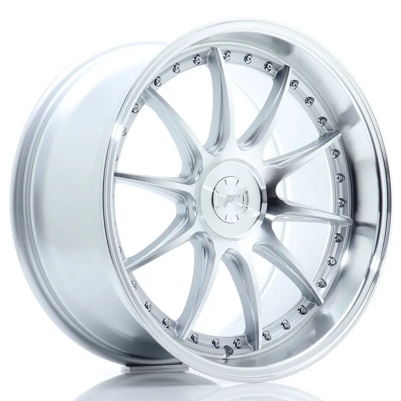 Japan Racing JR-41 19x9.5" (5 trous - sur mesure) ET12-22, Gris Argenté Commande En Gros