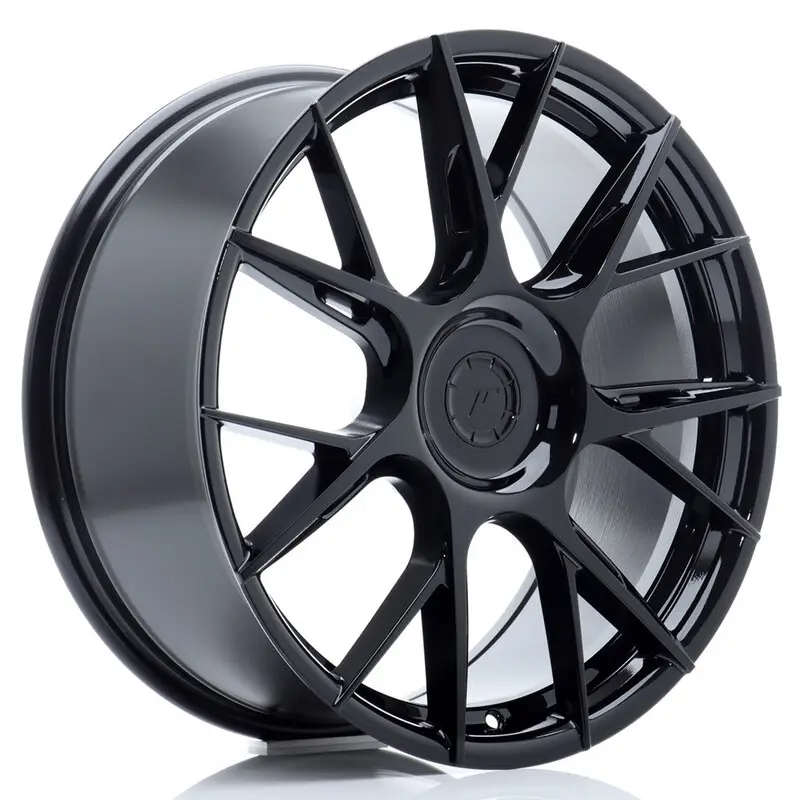 Japan Racing JR-42 19x8.5" (5 trous - sur mesure) ET25-45, Noir Brillant Satisfait Ou Remboursé