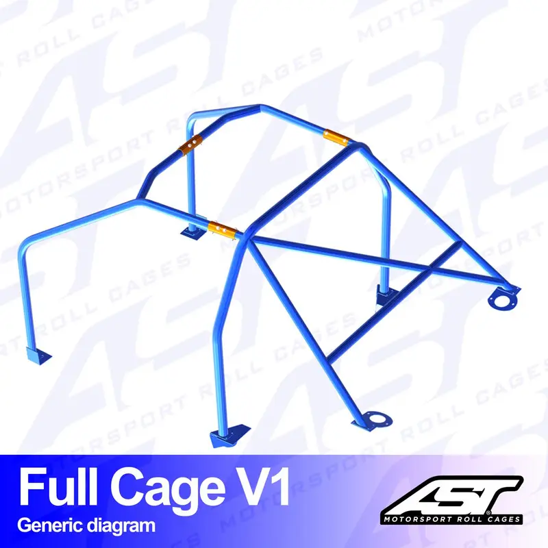 Affaire À Saisir Arceau 6 Points à Boulonner AST Rollcages V1 pour Peugeot 407 Coupé