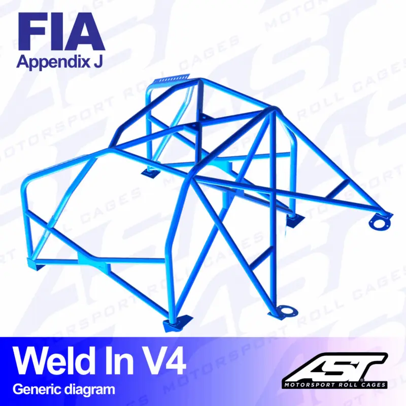 Arceau 8 Points à Souder AST Rollcages V4 pour Audi Coupe B3 (Quattro) - FIA Vente Flash