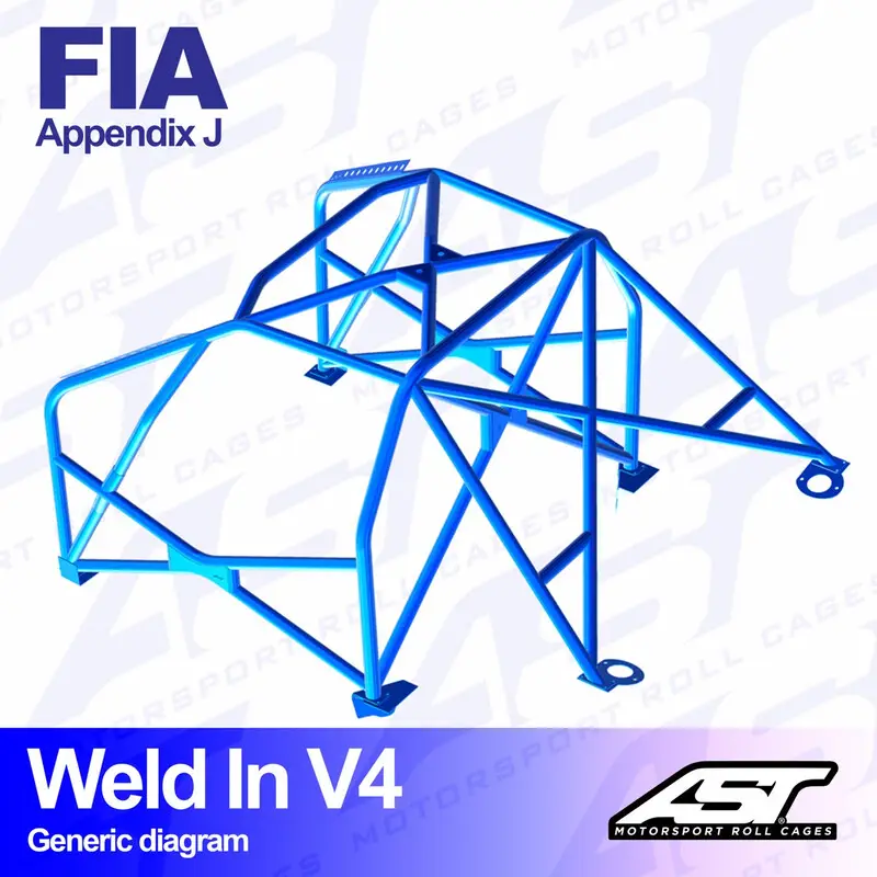 Arceau 8 Points à Souder AST Rollcages V4 pour Opel Astra G - FIA Prix Réduit