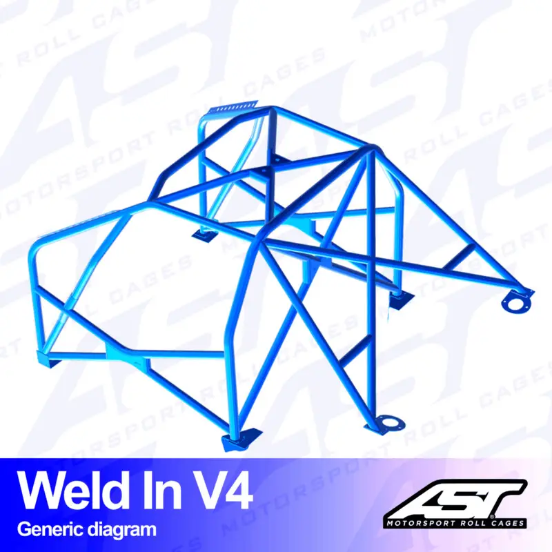 Meilleur Prix Arceau 8 Points à Souder AST Rollcages V4 pour VW Golf 4 - 3 Portes (4 Motion)