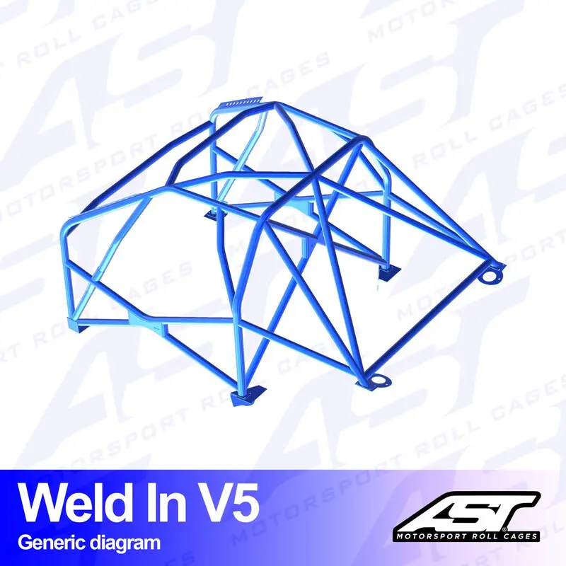 Commander Maintenant Arceau 8 Points à Souder AST Rollcages V5 pour Audi A3 8V - 5 Portes, Sportback, Quattro