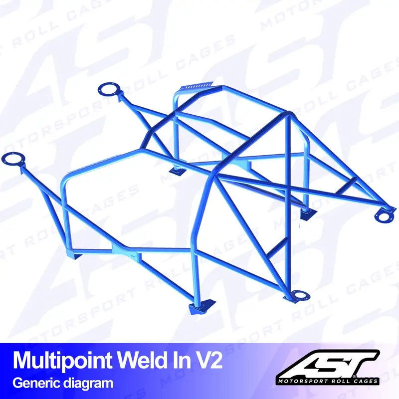 Prix Choc Arceau 10 Points à Souder AST Rollcages V2 pour Opel Vectra A Berline 5 Portes, Traction