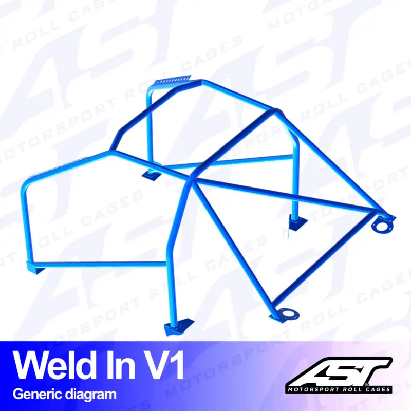 Arceau 8 Points à Souder AST Rollcages V1 pour Audi S4 B5 Avant (Quattro) - FIA Offre Exclusive