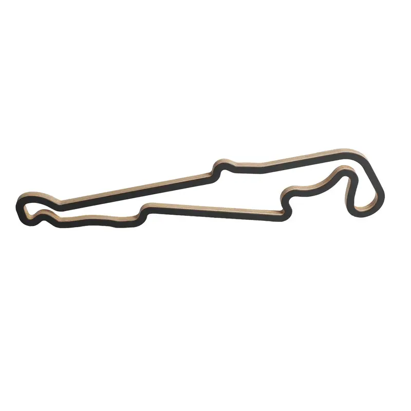 Circuit Paul Ricard - Sculpture Murale en Bois (90 cm) Pas Cher