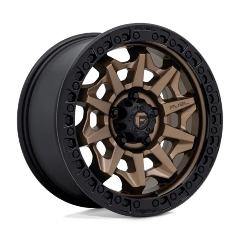 Fuel D696 Covert 17x8.5" 5x120 ET34, Bronze Mat, Cerclage Noir Seulement Aujourd’hui