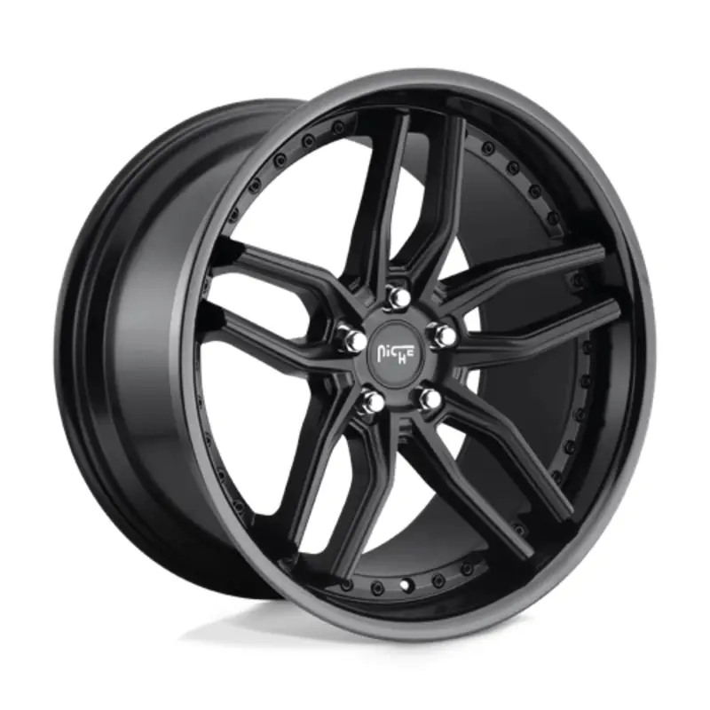 Niche M194 Methos 20X9 5x120 ET35, Noir Mat & Brillant Offre Spéciale