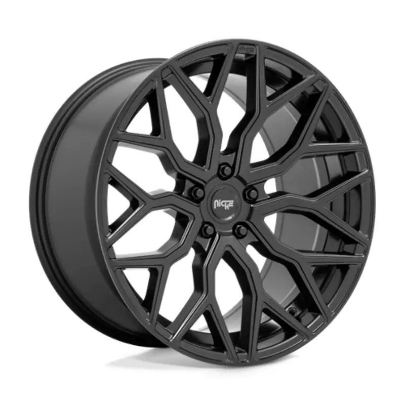 Haute Qualité Niche M261 Mazzanti 20X10.5 5x120 ET35, Noir Mat