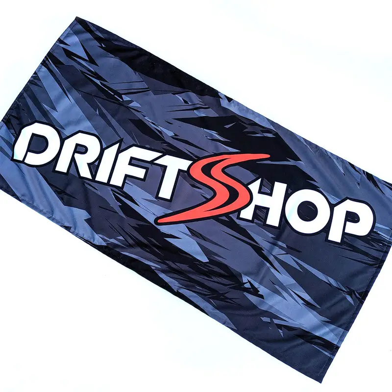 Marque Serviette de Bain DriftShop Noire & Grise (70x140 cm)