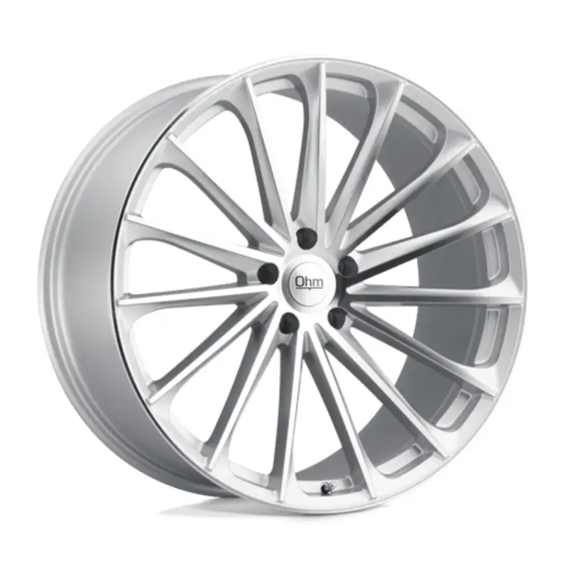OHM Proton 19X8.5 5x120 ET30, Gris Argenté, Branches Polies Authentique