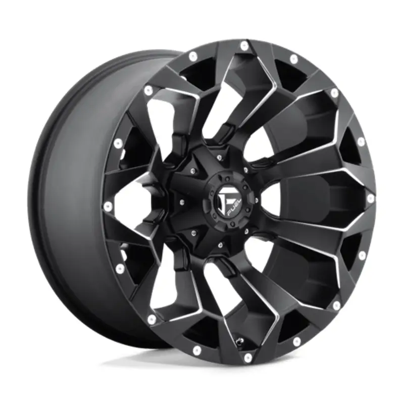 Must-Have Fuel D546 Assault 18X9 5x114.3/127 ET-12, Noir Mat, Rebord Brillant