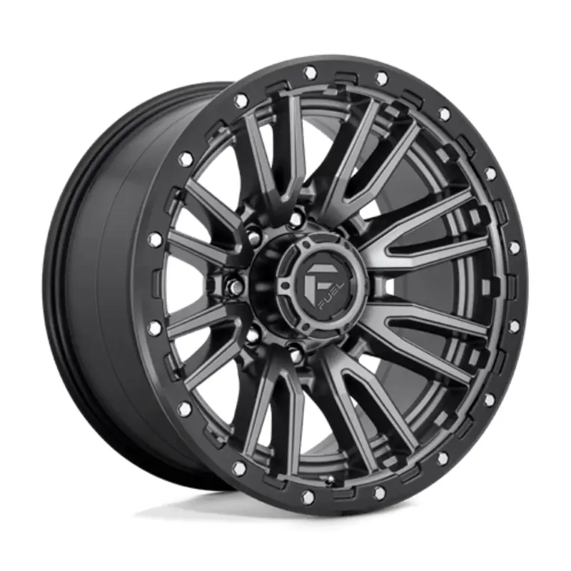 Commander Maintenant Fuel D680 Rebel 20X10 8x180 ET-18, Gunmetal Mat, Anneau Noir
