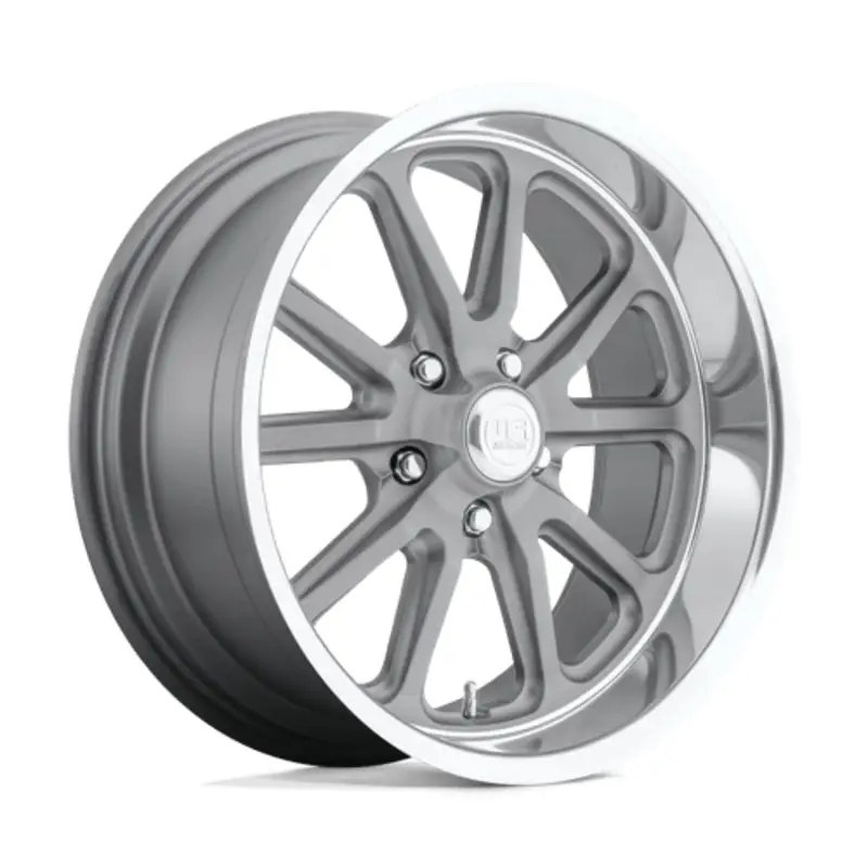 Pas Cher US Mag U111 Rambler 20X8 5x120.65 ET1, Gris Texturé, Rebord Diamant