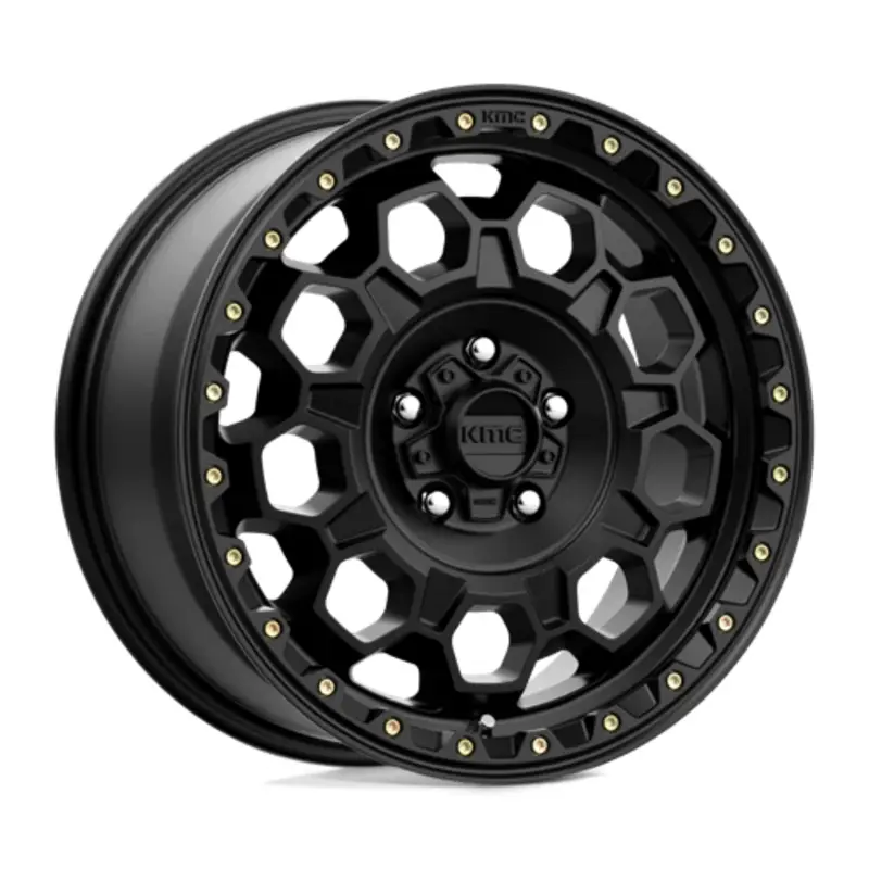 KMC KM545 Trek 17X8 5x114.3 ET35, Noir Satiné Dernière Chance