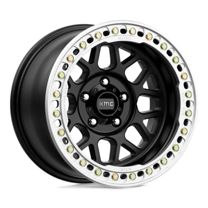 Prix Réduit KMC KM235 Grenade Crawl Beadlock 17X8.5 5x127 ET0, Noir Satiné