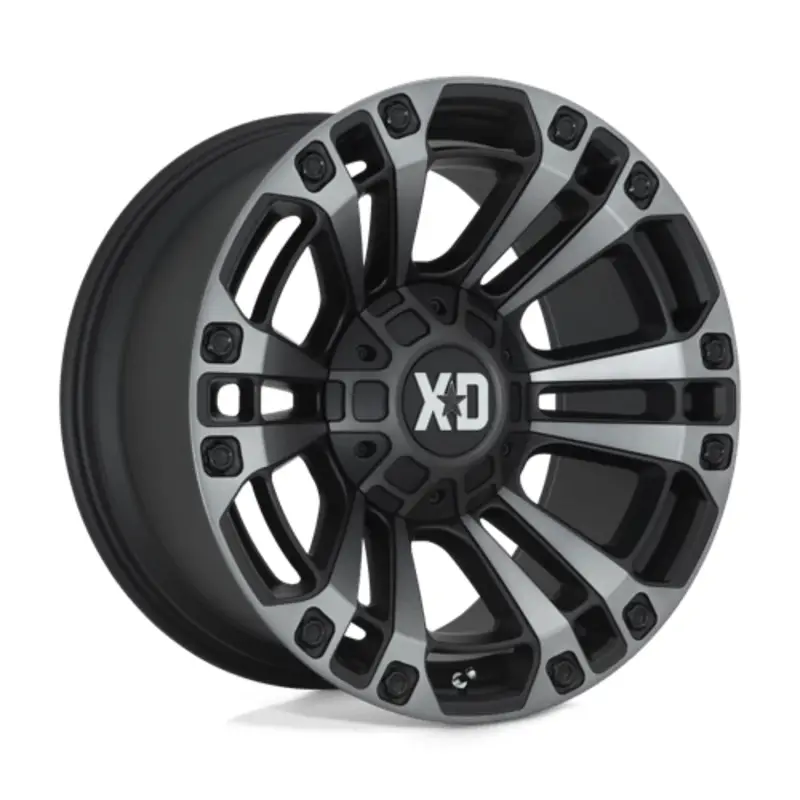 XD XD851 Monster 3 20x9" 8x170 ET18, Noir Satiné, Teinte Grise Prix Cassé