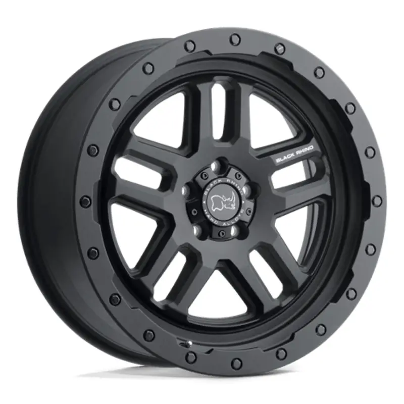 Black Rhino Barstow 18X9.5 6x139.7 ET12, Noir Texturé Certifié
