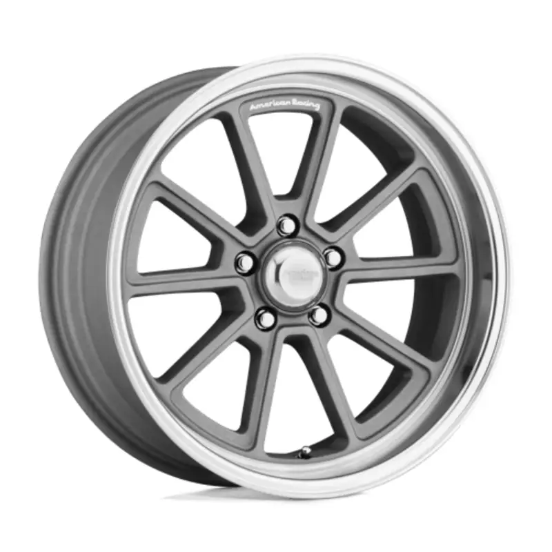 Promotion Saisonnière American Racing Vintage VN510 Draft 18X10 5x114.3 ET12, Gris Vintage, Rebord Diamant