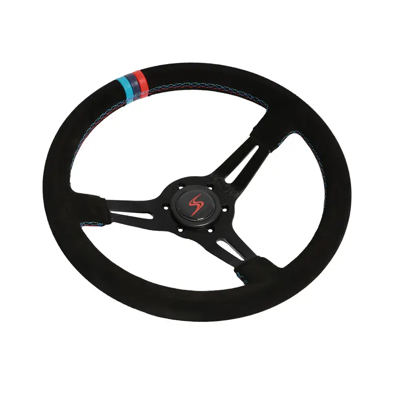 Acheter Direct Volant DriftShop Tulipé (70 mm), Edition "M Power V2", Cuir Noir Retourné