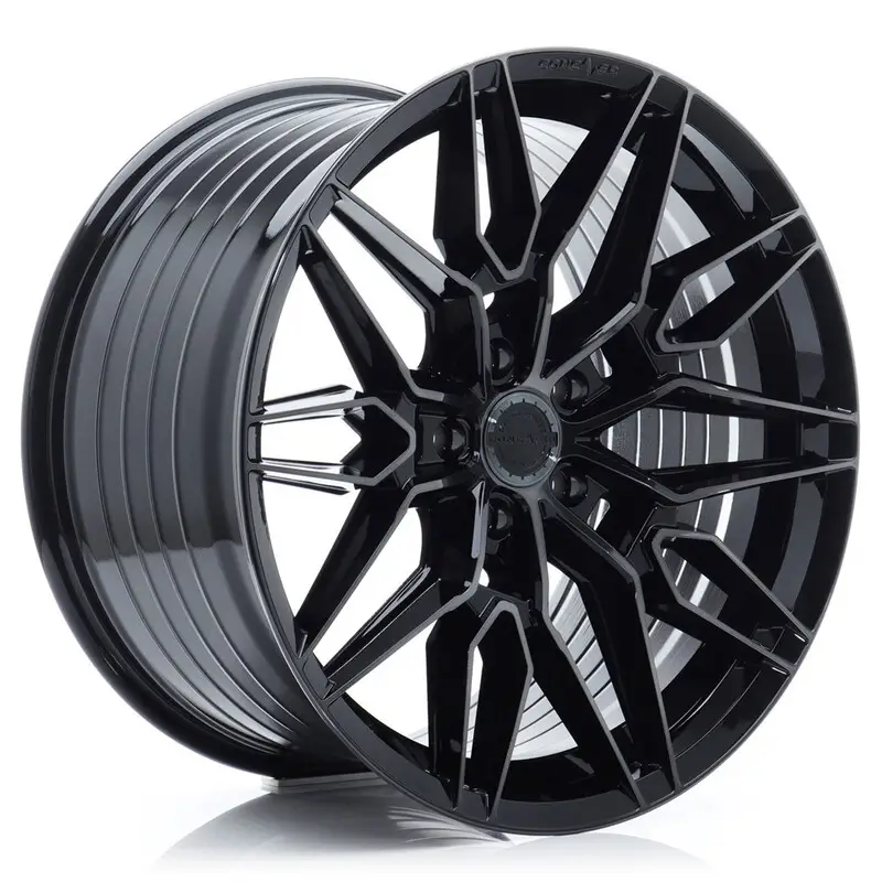 Concaver CVR6 22x11.5" (5 trous - sur mesure) ET17-61, Double Noir Brillant Dernier Modèle