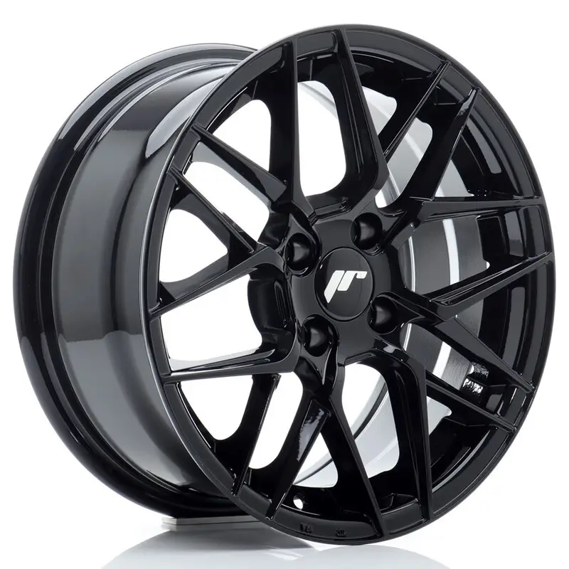 Japan Racing JR-28 15x7" 4x100 ET25, Noir Brillant Prix Cassé