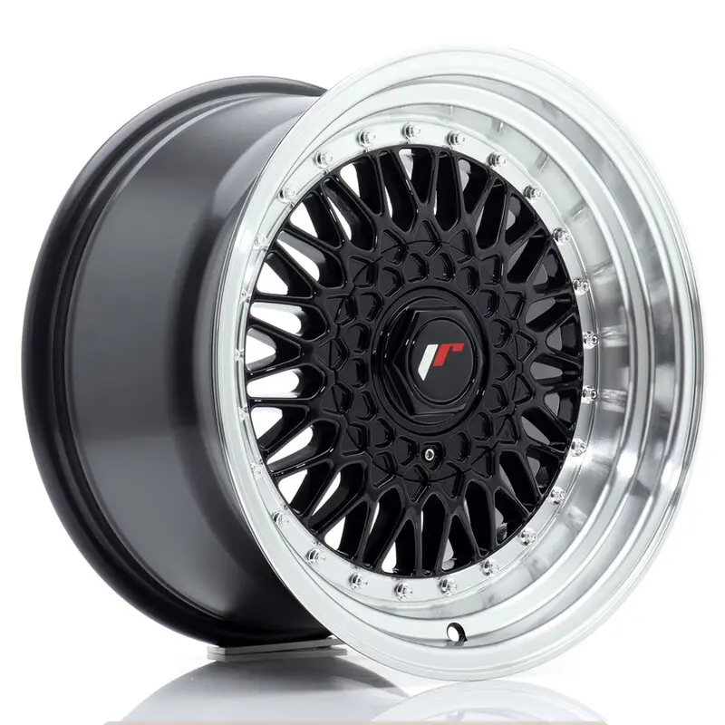 Nouvelle Collection Japan Racing JR-9 16x9" (4 & 5 trous - sur mesure) ET20, Noir Brillant