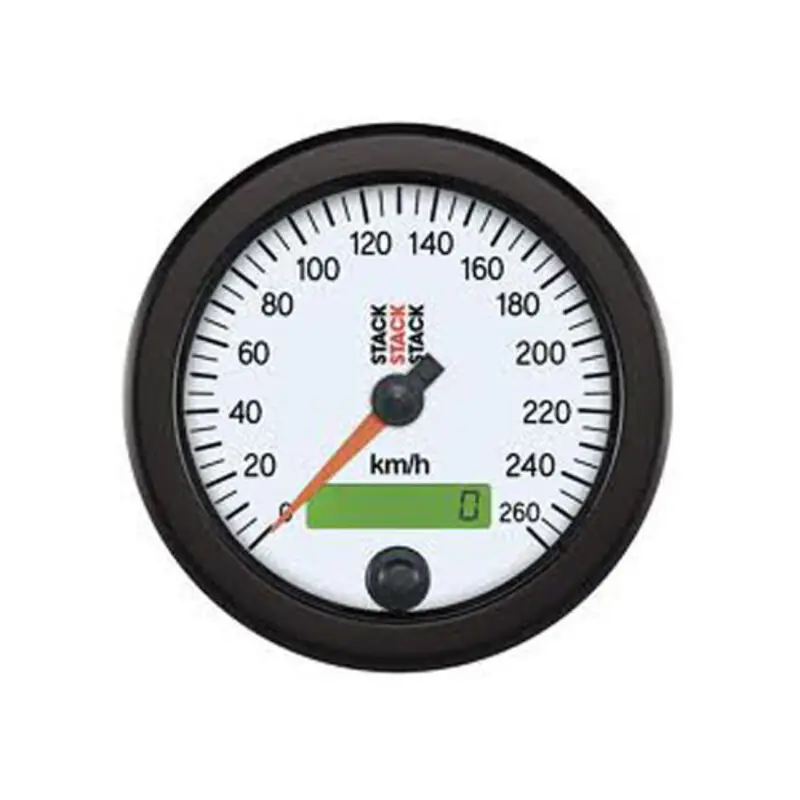 Prix Cassé Compteur Vitesse 260km/h Stack fond blanc diamètre 88mm