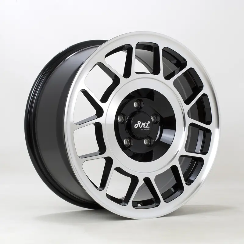 RML Snowflake 18x8.5" 5x112 ET45, Gris Argenté & Noir Authentique