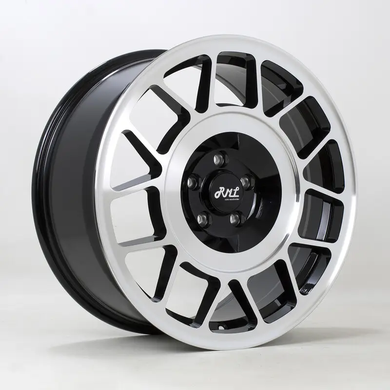 RML Snowflake 19x8.5" 5x112 ET45, Gris Argenté & Noir Prix Bas
