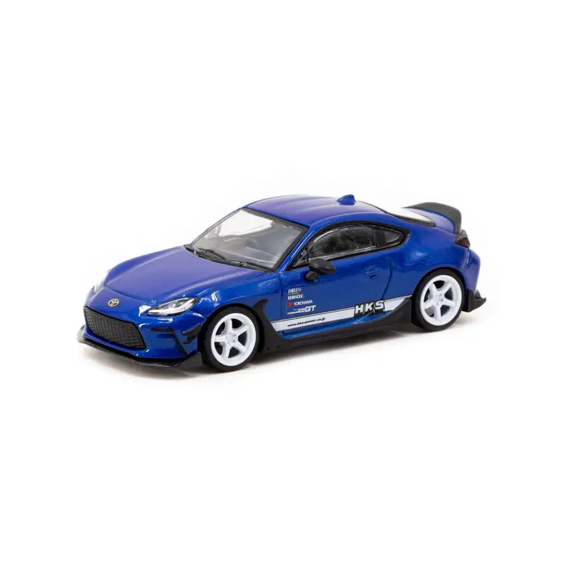 Tarmac Works 1/64 - Toyota GR86 HKS | Blue Metallic Populaire