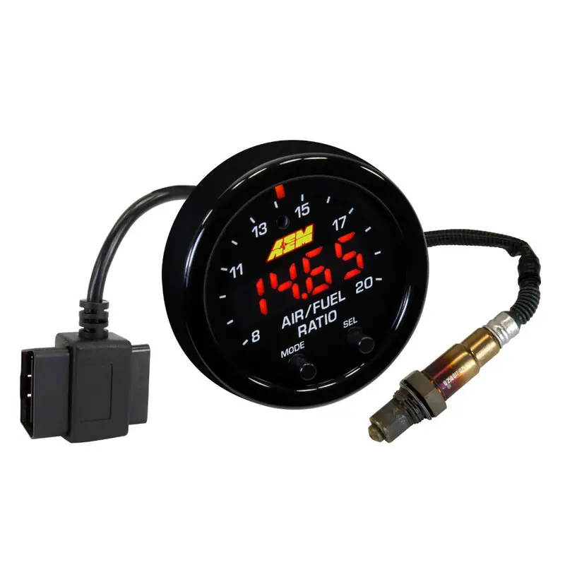 Must-Have Analyseur de Richesse AEM X-Series OBDII (Mano AFR + Sonde O2 Wideband)