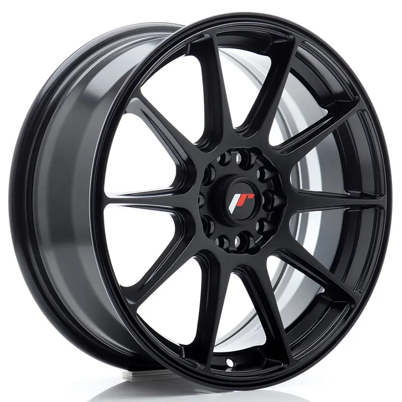Quantité Limitée Japan Racing JR-11 17x7" 5x112/114.3 ET35, Noir Mat
