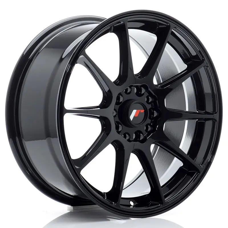 Offre Limitée Japan Racing JR-11 17x8" 4x100/114.3 ET35, Noir Brillant