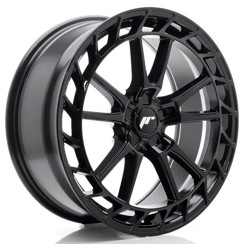 Livraison Gratuite Japan Racing JR-45 20x8.5" (5 trous - sur mesure) ET25-45, Noir Brillant