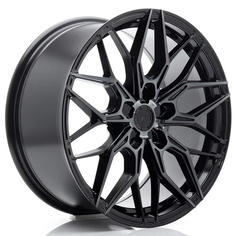 Bon Marché Japan Racing JR-46 18x8.5" (5 trous - sur mesure) ET20-51, Noir Brillant, Branches Teintées