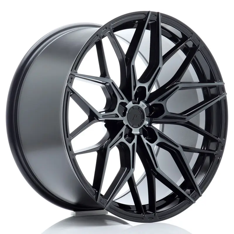Top Vente Japan Racing JR-46 20x10.5" (5 trous - sur mesure) ET15-35, Noir Brillant, Branches Teintées