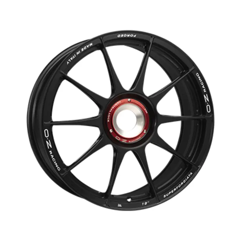 Expédition Rapide OZ Superforgiata CL 20x8.5" Centrelock ET32, Noir Mat / Satiné