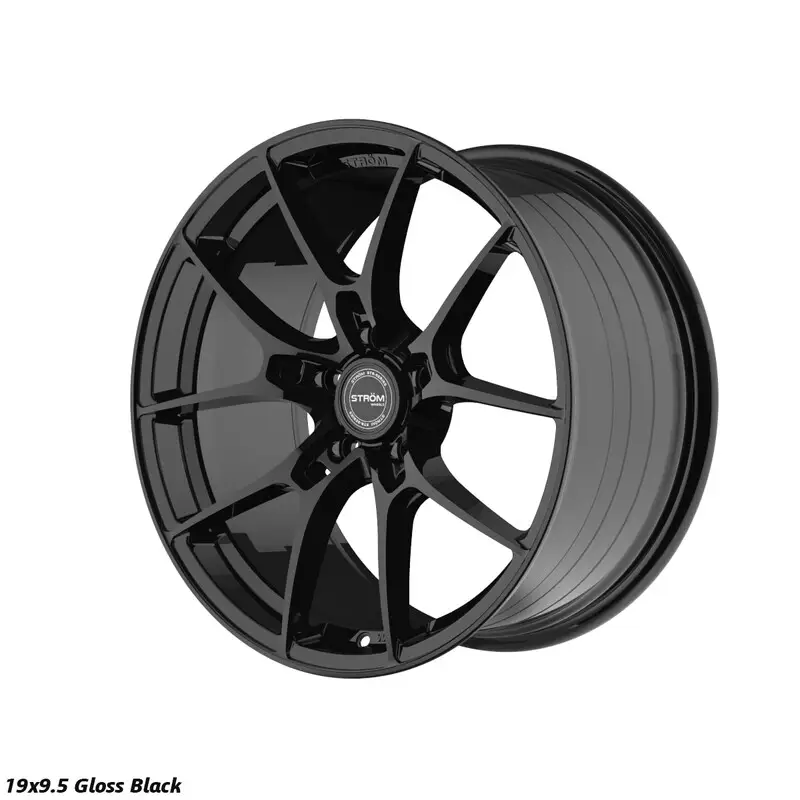 Ström STR-F1 19x9.5 5x114.3 ET44, Noir Brillant Produit De Marque
