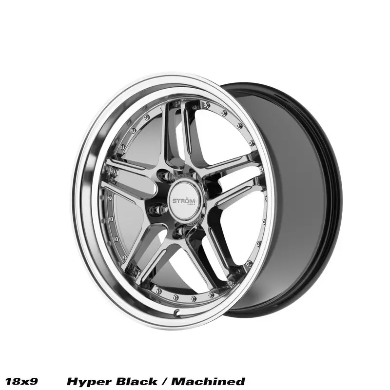 Commander Vite Ström DS-05 18x9 5x120 ET33, Hyper Black, Rebord Poli