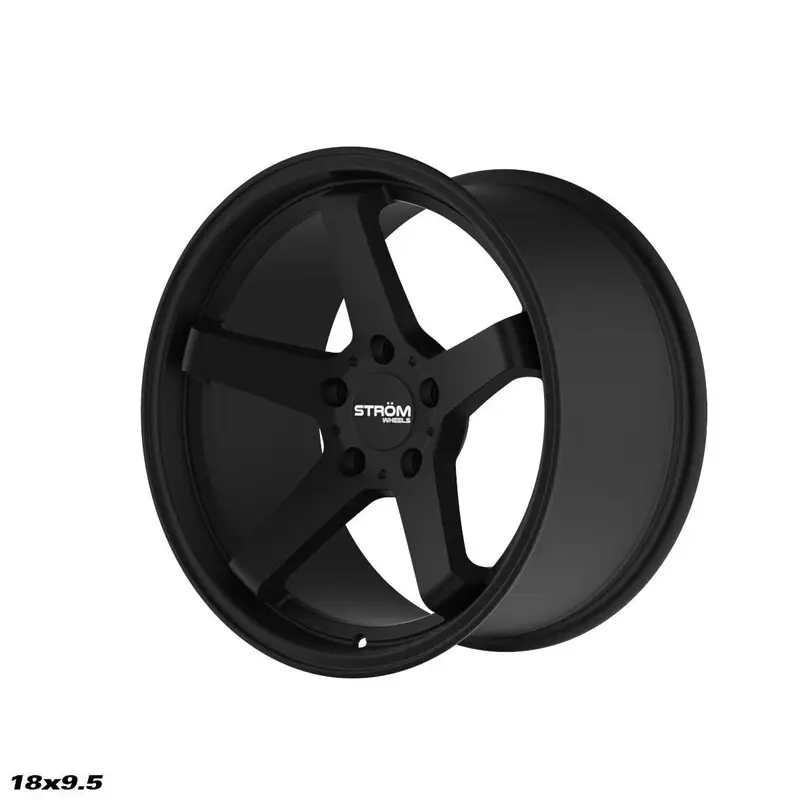 Ström DS-35 18x9.5 5x114.3 ET15, Noir Satiné Promotion Saisonnière