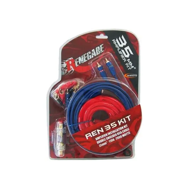KIT CABLAGE Ren35kit pour ampli HiFi auto 35 mm² 2000W Nouvel Arrivage