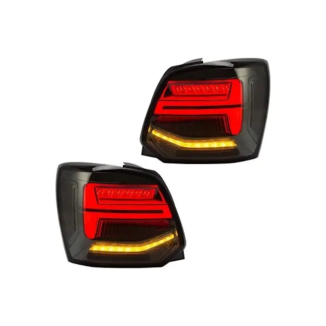 Retour Gratuit Feux arrière LED pour VW Polo 6C/6R fond noir