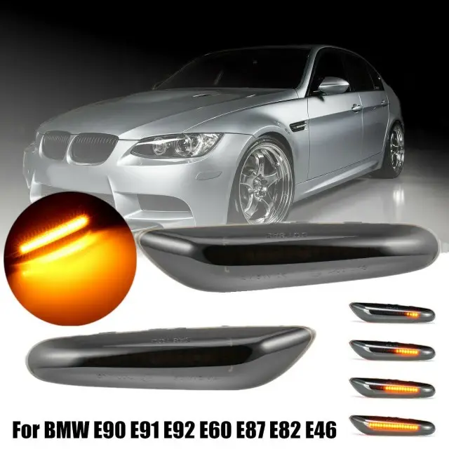 Clignotant séquentiel latéral pour BMW E90 E91 E92 E60 E87 E82 E46 Meilleure Vente