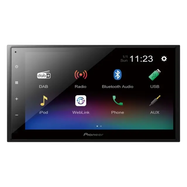 Bon Marché Autoradio 2 Din 6.8 Pouces Bluetooth pour PIONEER DMH-A340DAB 2023